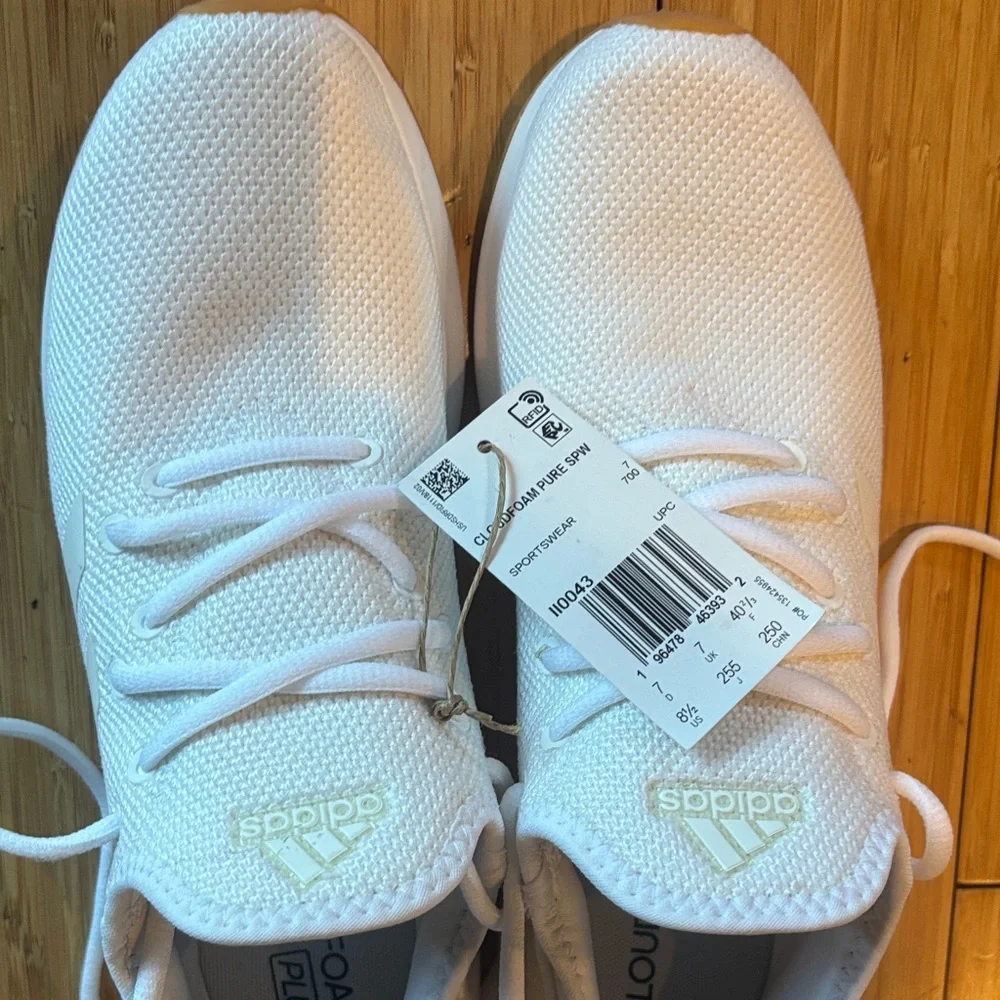 adidas White and Tan Sneakers - Picture 3 of 5